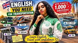 English You NEED for Transportation | Taxi, Bus, Train, Tram, Plane & Boat