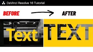 How to make TEXT TRANSPARENT in DaVinci Resolve 16