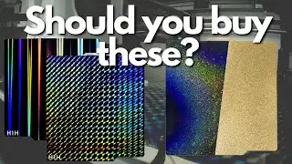 Hologram pattern build plates.