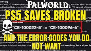 Breaking PALWORLD SEVERE BROKEN SAVES FOR some PS5 USERS & XBOX Server issues