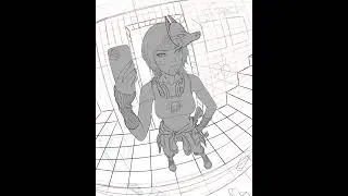 Mirror Selfie (Timelapse Digital Painting in Procreate) 