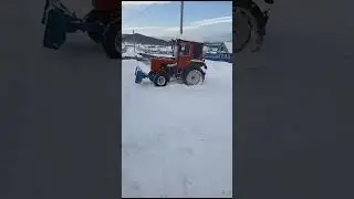 Трактор т-25. Цепи противоскольжения в деле