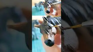 Painting a bay roan horse! ~ Schleich Repaint