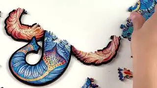 UNIDRAGON Dřevěné puzzle eternal elephant velikost M