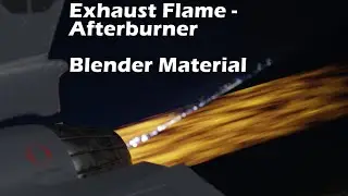 Exhaust Flames (Jet) in Blender 2.9 | only shaders, no simulation!