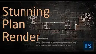 ⚠️ARCHITECTS ONLY | How To Render a 2D Plan in Photoshop | Real-Time Photoshop Tutorial