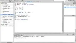 36 Learn to Program in Dart:  Hide / Show