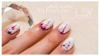 Futuristic Valentine's Day Nails ● Makeup by foreverdollfacex