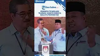 Pemimpin Itu Menjadi Teladan, Vanath Budaya Malu Itu Penting Pak