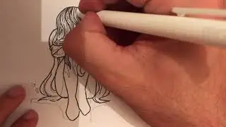 Üzgün kız resmi nasıl çizilir | Kolay üzgün kadın çizimi