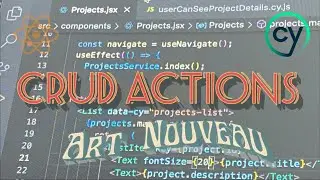 Creating Projects Interface - The Art Nouveau Project