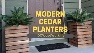DIY Modern Outdoor Planters