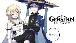 Scaramouche en el gachapón - Genshin Impact comic (FANDUB)