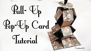 3D Pull-Up Card | Pop-up Album - How to create pop-up page | tutorial | DIY | Scrapbook page