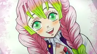 How to draw Mitsuri Kanroji | Demon Slayer | Step by step Tutorial