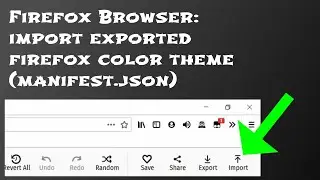 import exported firefox color theme (theme.zip/.xpi required, tampermonkey addon)