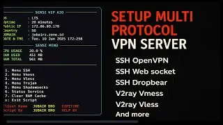 🔥 How to Setup Multi Protocol VPN Server | SSH, V2Ray, Trojan, WebSocket | Lifetime Access!