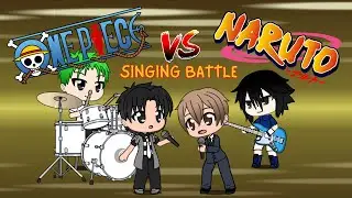 One Piece Vs Naruto (Singing Battle with LYRICS!!) | Gacha Life