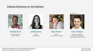 Climate Solutions on the Horizon