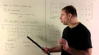 Example of Determinant Using Row Echelon Form