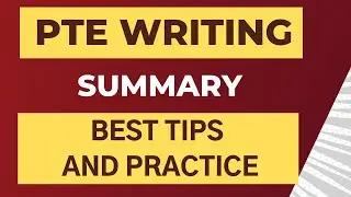 Best Method To Attempt PTE  Writing Summarize Written Text | PTE writing Tips | TARGET 9