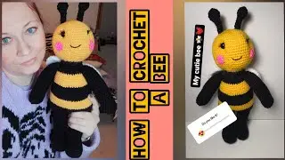 How to crochet a Bee 🐝 / Pattern review / Timelapse video