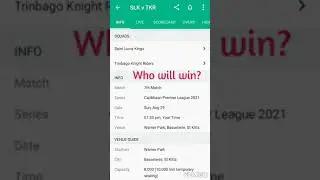 Cpl 2021 match 7 Numerology prediction