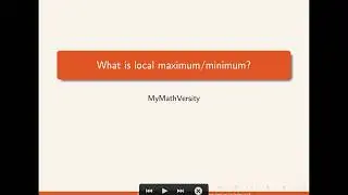 What is local maximum or local minimum value of a function?