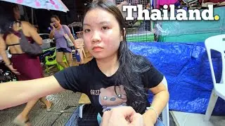 🌧 $1 Rainy Midnight Mini-Manicure ASMR Pattaya, Thailand 🇹🇭