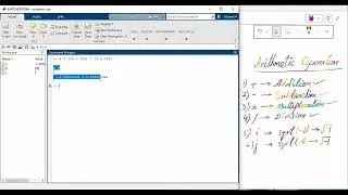 Arithmetic Operators and Mathematical Functions in MATLAB lecture 01