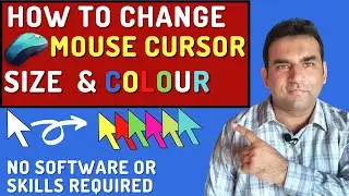 how to change mouse cursor color windows 10 | custom cursors windows 10