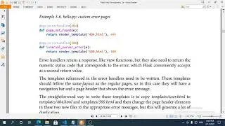 Flask Jinja2 template with Error Page