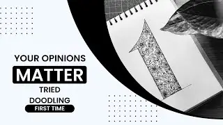 DOODLE NUMBERS FLORAL FOR BEGINNERS | AESTHETIC DOODLE WITH ME | ASMR DOODLING | NO TALKING