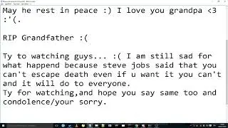 Sad news video