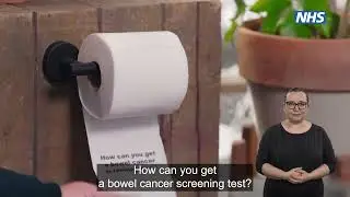 Bowel cancer screening: Alan Titchmarsh and Tommy Walsh | NHS | BSL version