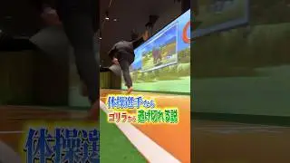 #体操競技 #おもしろ動画 #面白い #チャレンジ #vsパーク #スポーツ #ゴリラ　#かけっこ #running #run