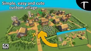 Simple, Easy and Cute Custom Village Tutorial [How to Build]