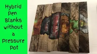 Making Hybrid Pen Blanks for Beginners, With and Without a Pressure Pot!
