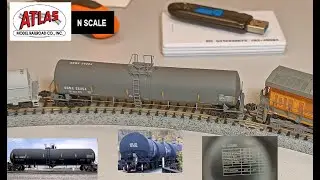Модель вагон цистерна Atlas, масштаб 1:160  N scale, gallon tank car Trinity 25500g ADM