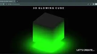 3D GLOWING CUBE #csstextanimation #cssanimation #cssparallax #csseffect #csstutorial @CodeWithHarry