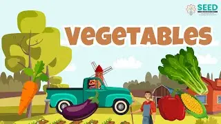Easy Vegetables Name Learning Animation Video For Kids | Education Online