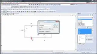 Design and simulate a basic DC circuit using PSpice