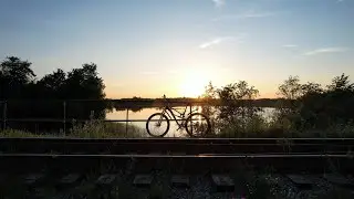 Велик, озеро, закат