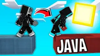 Play Like Java player In "Bedrock Bedwars"😱