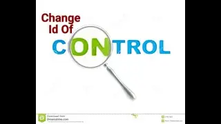 How we can Change Id of Controls used in Visual Studio 2015| C# Basic Concepts