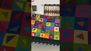 ♻️Amazing bedsheet 🛏️♻️ old clothes #shorts #handmade ♻️