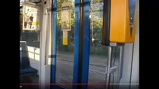 Leipzig. Wihelm-Külz-Park. Wendeschleife Naunhofer Strasse. Ich wende mit einem Fahrer
