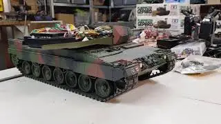Tamiya Leopard 2A6 custom 360 turret rotation