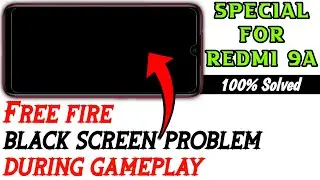 How to solve free fire black screen problem in 9a | How to fix free fire black screen problem in 9a