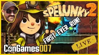 First Run at Spelunky 2 Live Stream! Prepare for some LOLz :)
